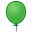 zeleny balonek