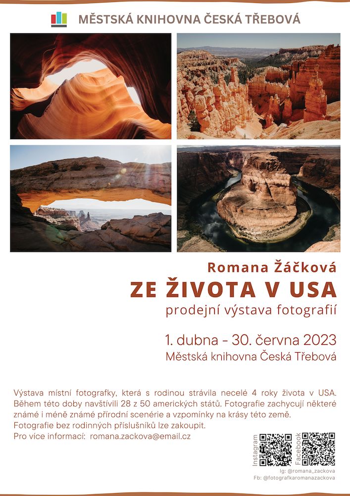 Plakát: Výstava fotografií Romany Žáčkové