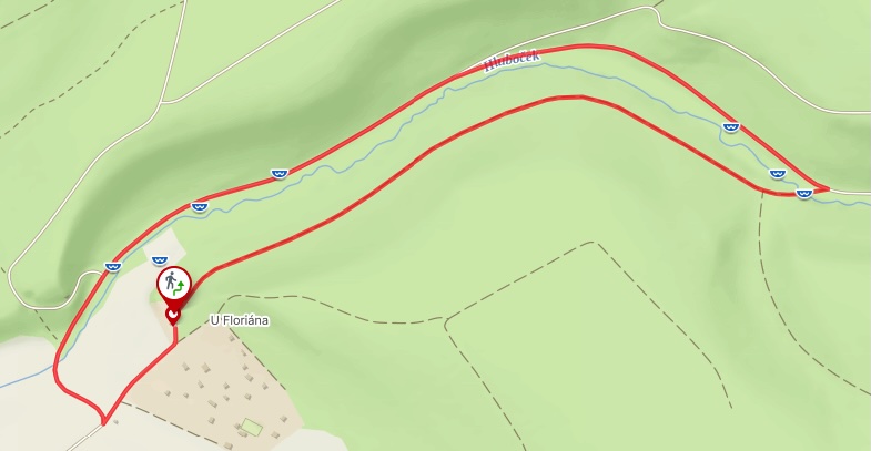 mapa stezka