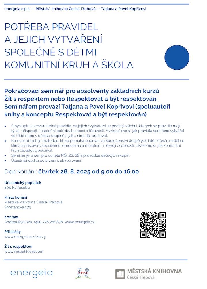 Plakát: pravidla a komunitni kruh 