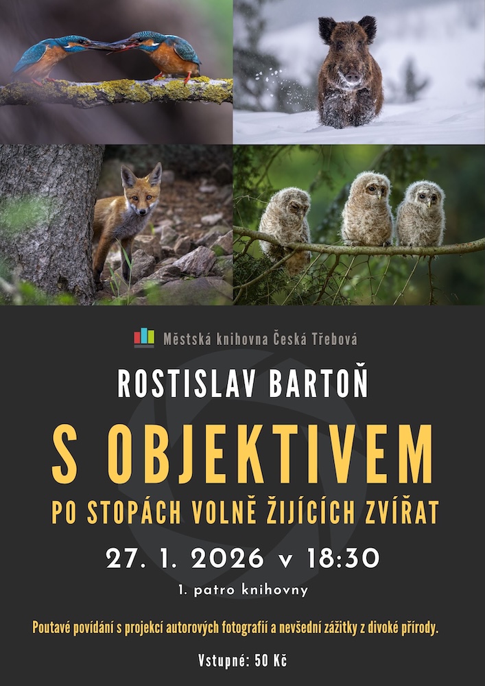 Plakát: Barton s objektivem po stopach volne zijicich zvirat