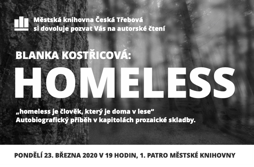 Plakát na akci: Blanka Kostřicová - Homeless