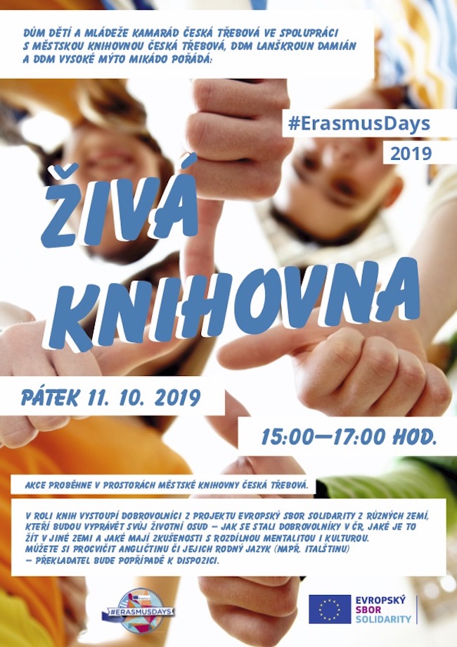 Plakát akce Erasmus days 2019