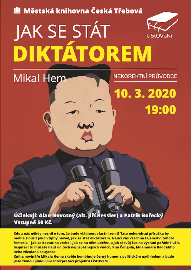 Plakát na akci: Jak se stát diktátorem