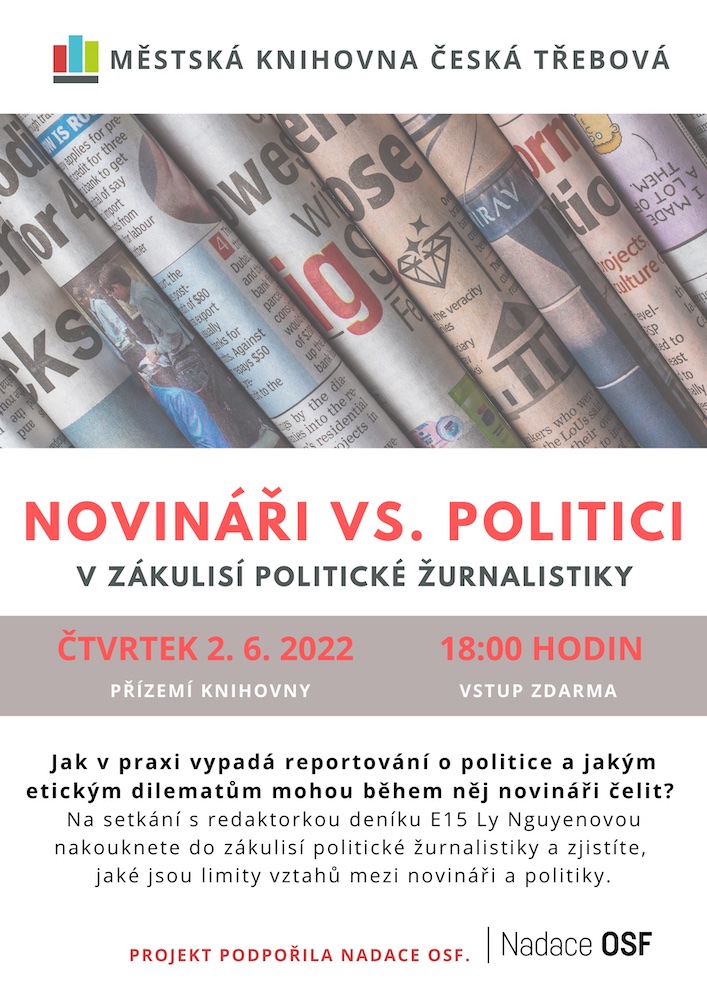 Plakát na akci: Novináři vs politici