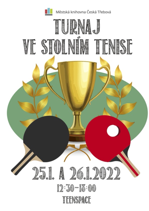 Plakát: Pingpongový turnaj leden 2022